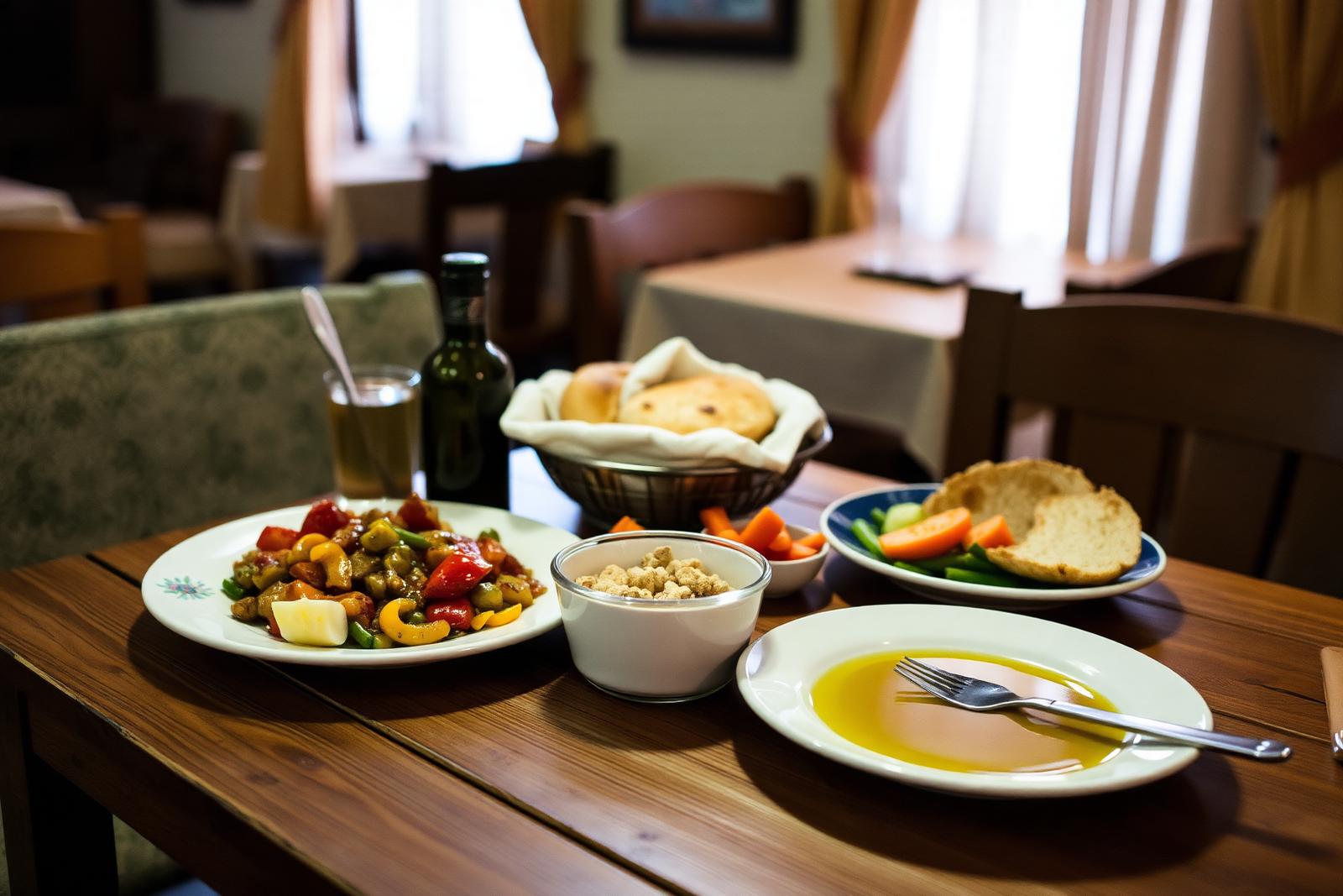 Homemade Albanian meal